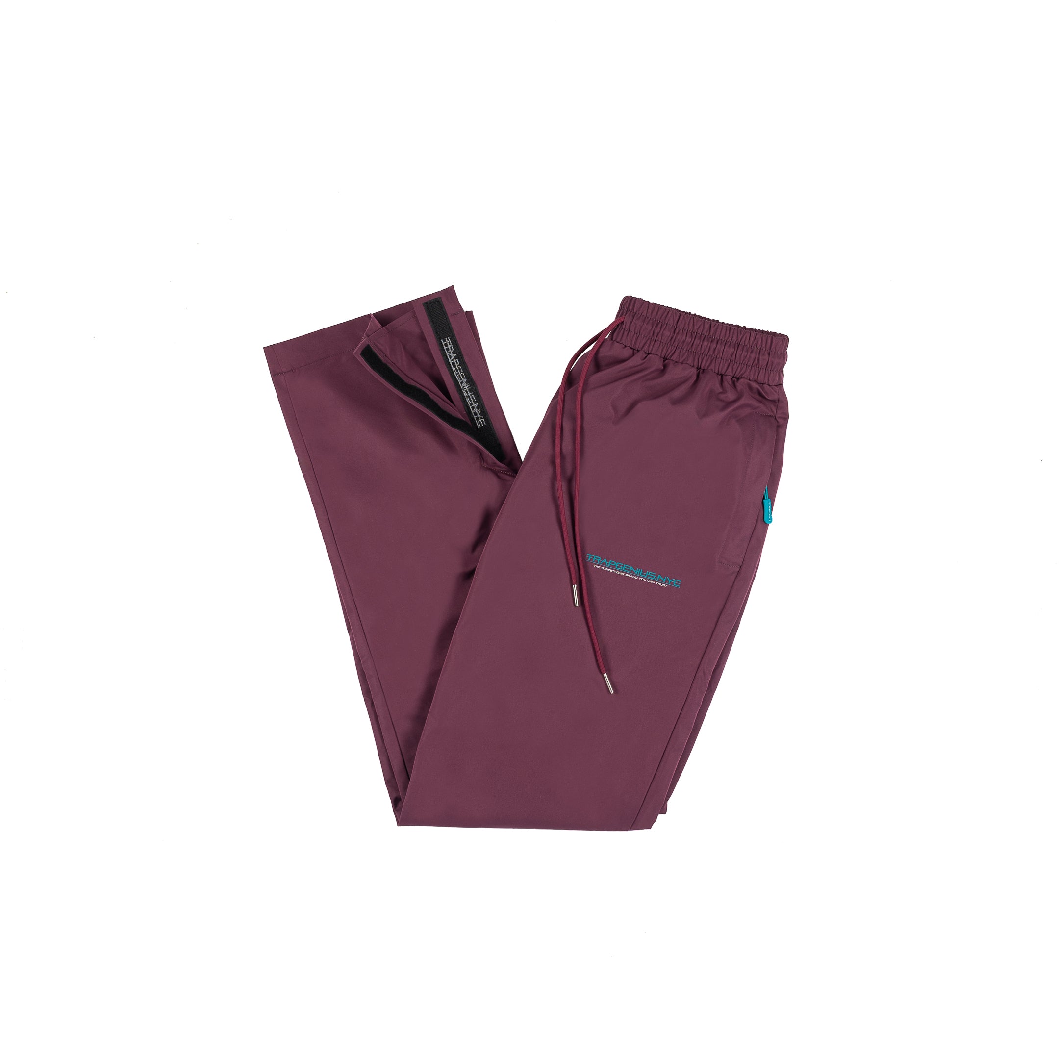 Trap Genius Plum Nylon Pants