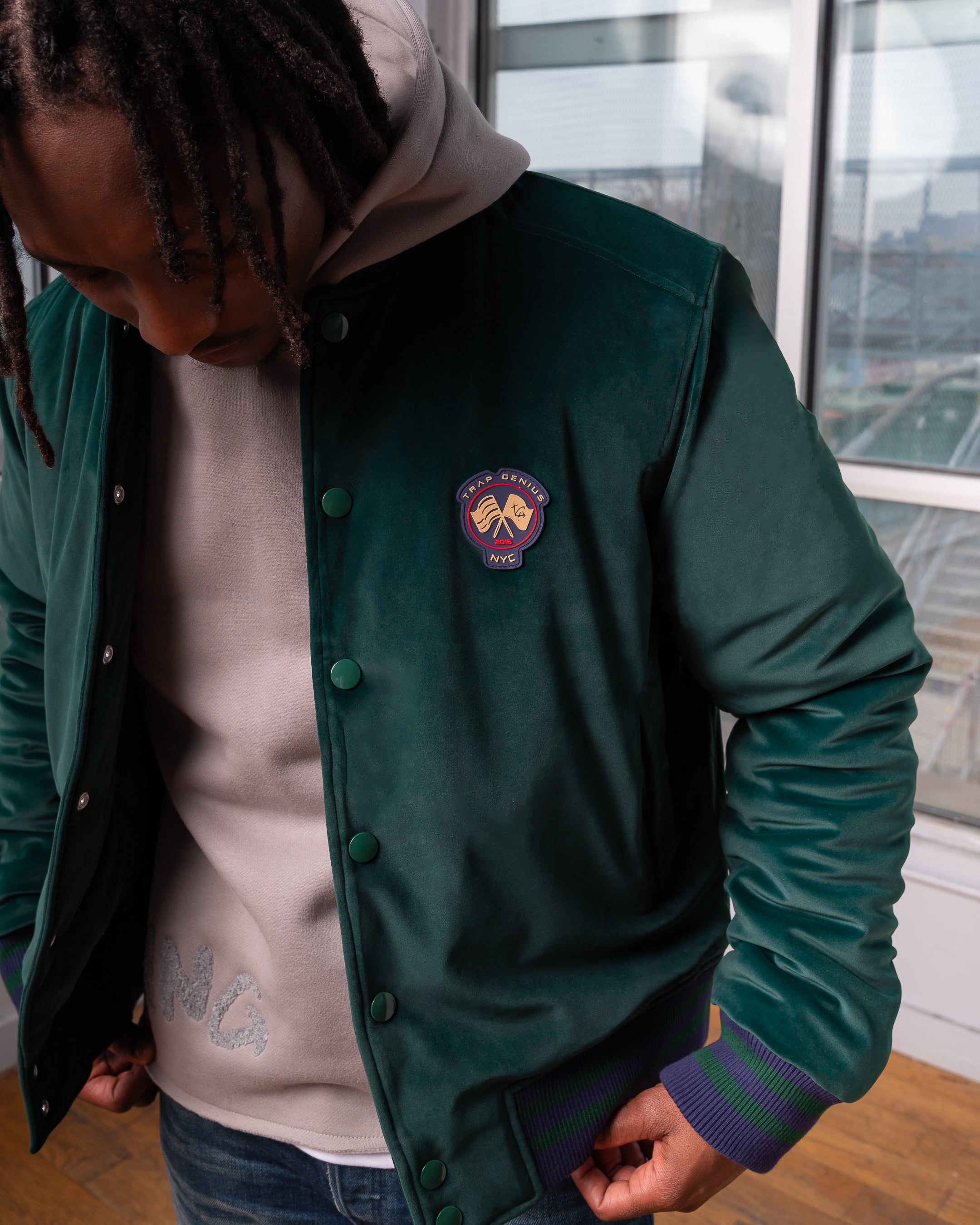 Trap Genius NYC Bomber- Men