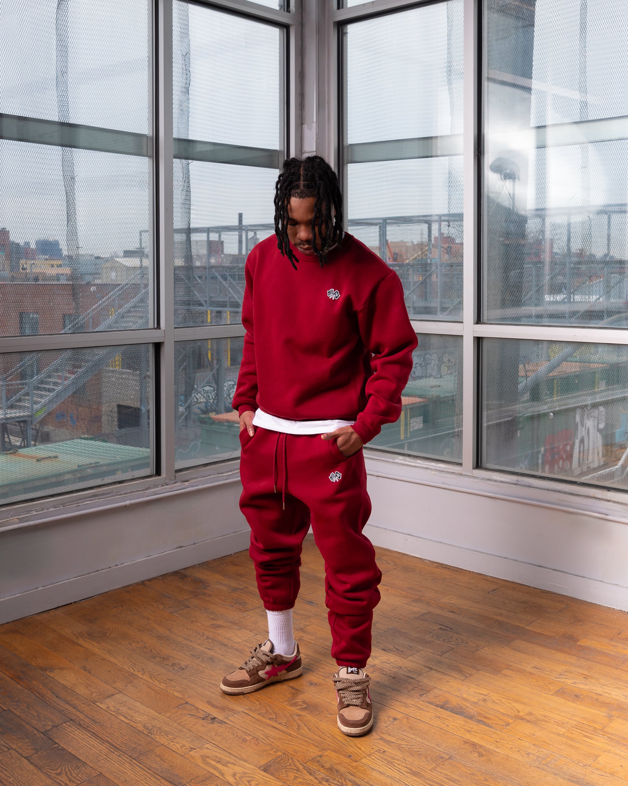 Trap Flagship Series Sweatshirt Maroon