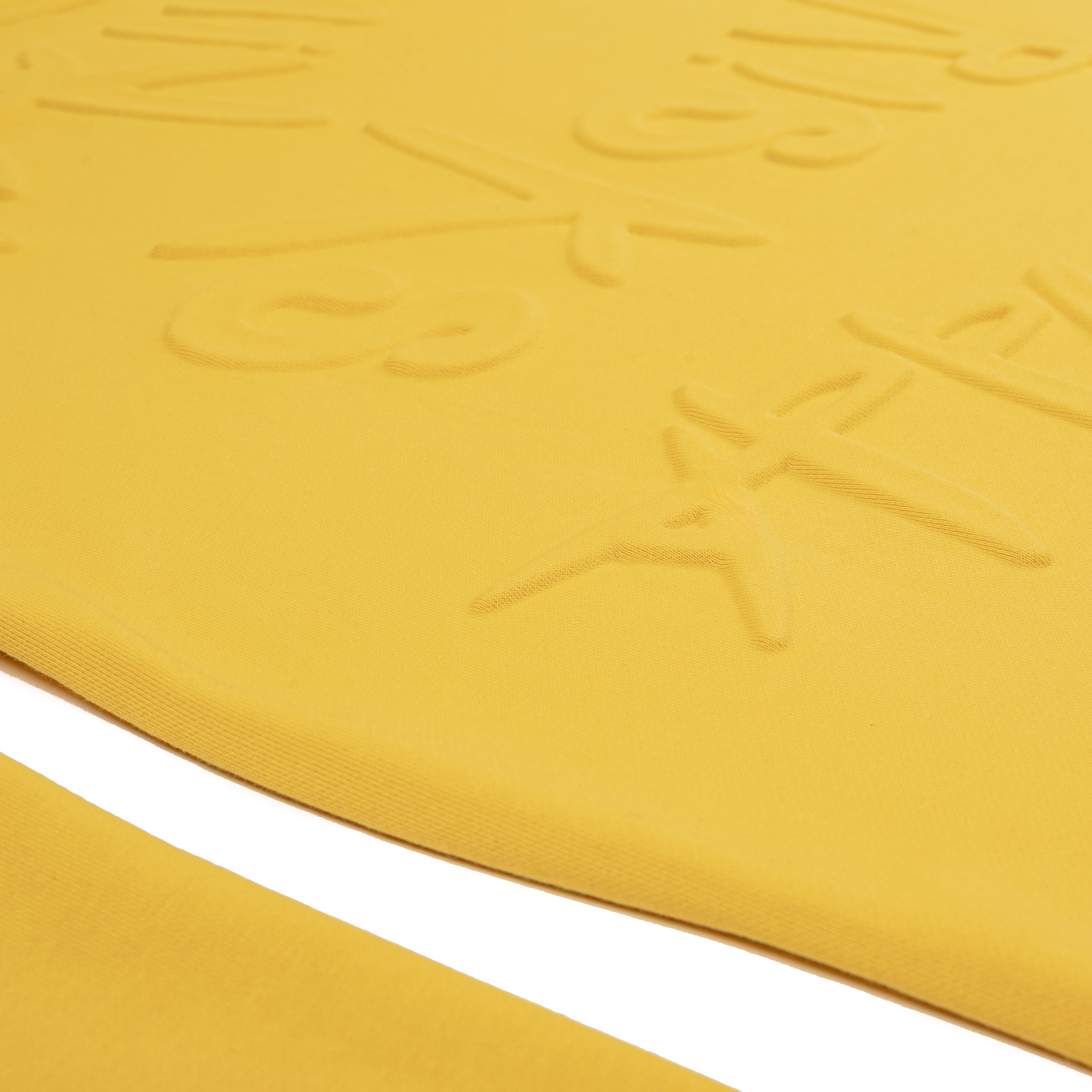 Taking Risks Embossed Crewneck- Yellow