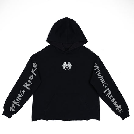 Taking Risks Hoodie- Black