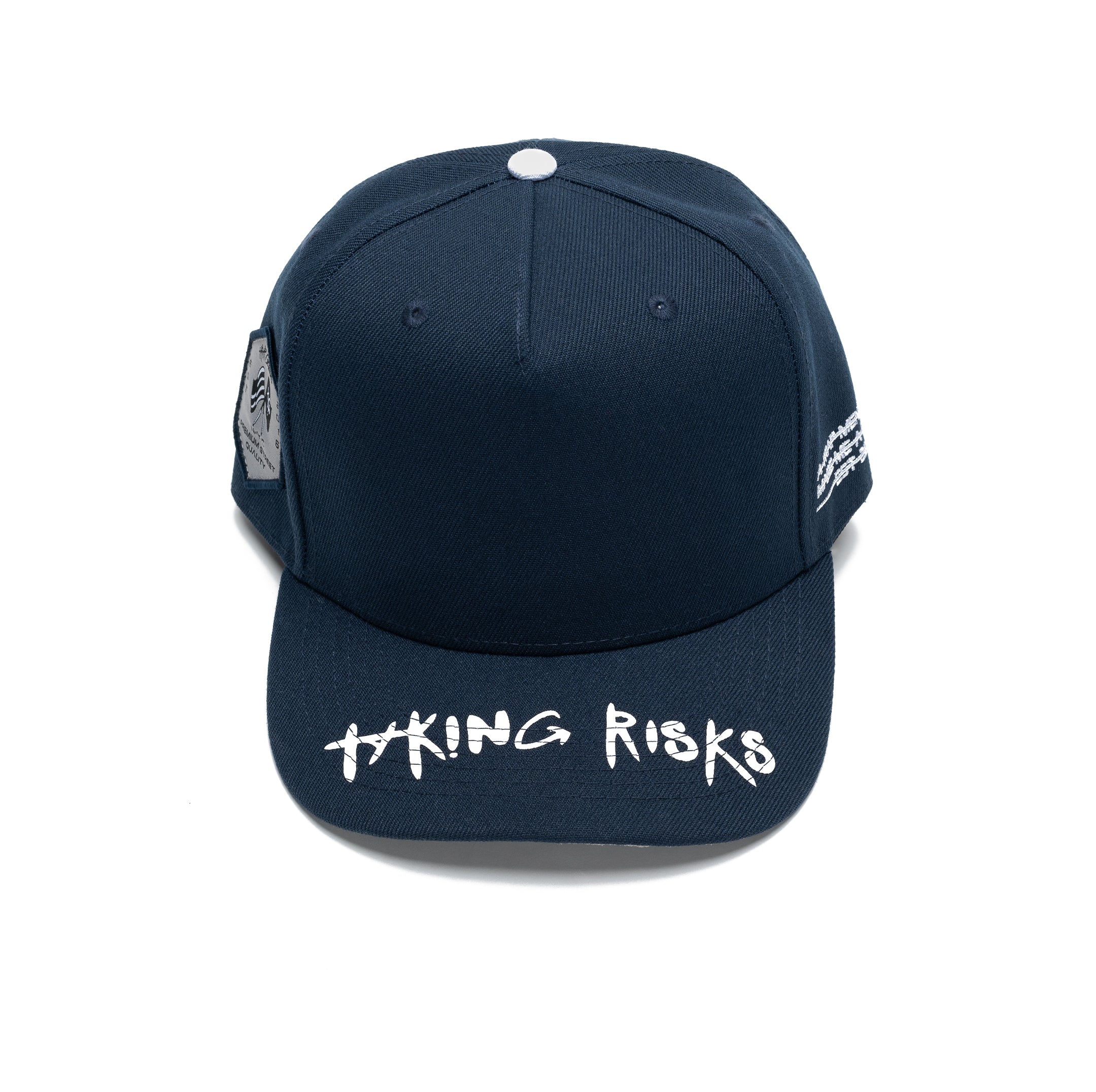 Trap Genius NYC Taking Risk Navy Yankee Snapback Hat