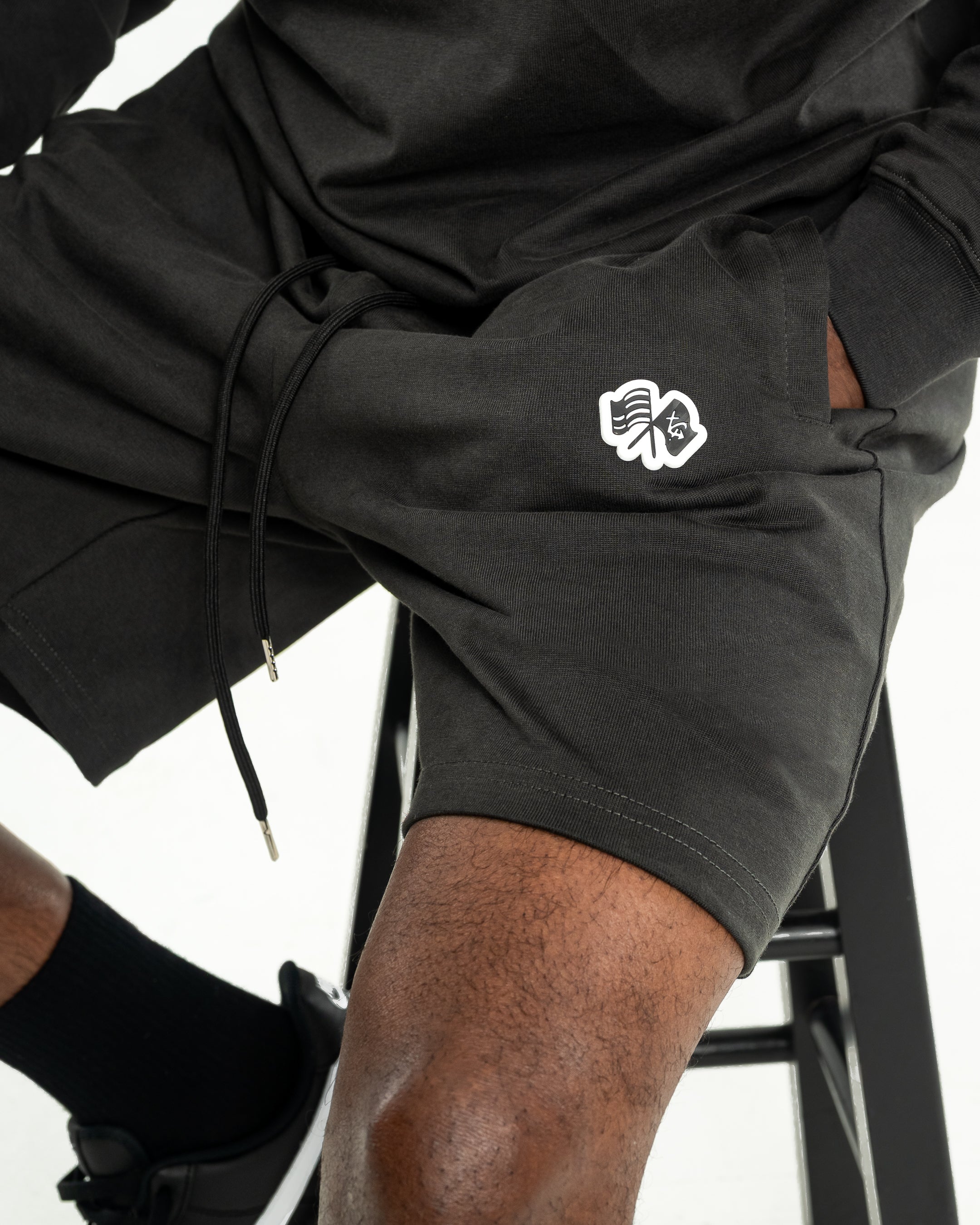 Trap Genius Flagship Series Shorts Black
