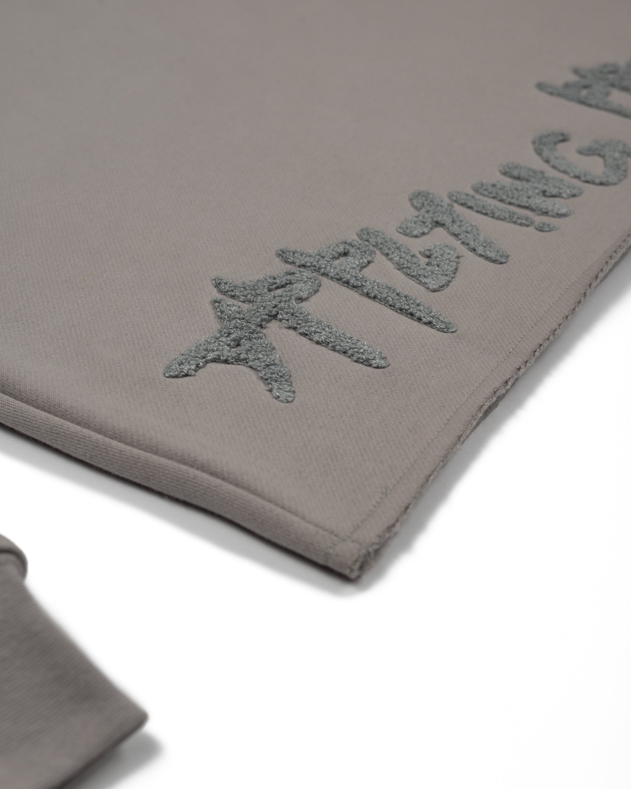 Taking Risks Towel Hoodie-Grey