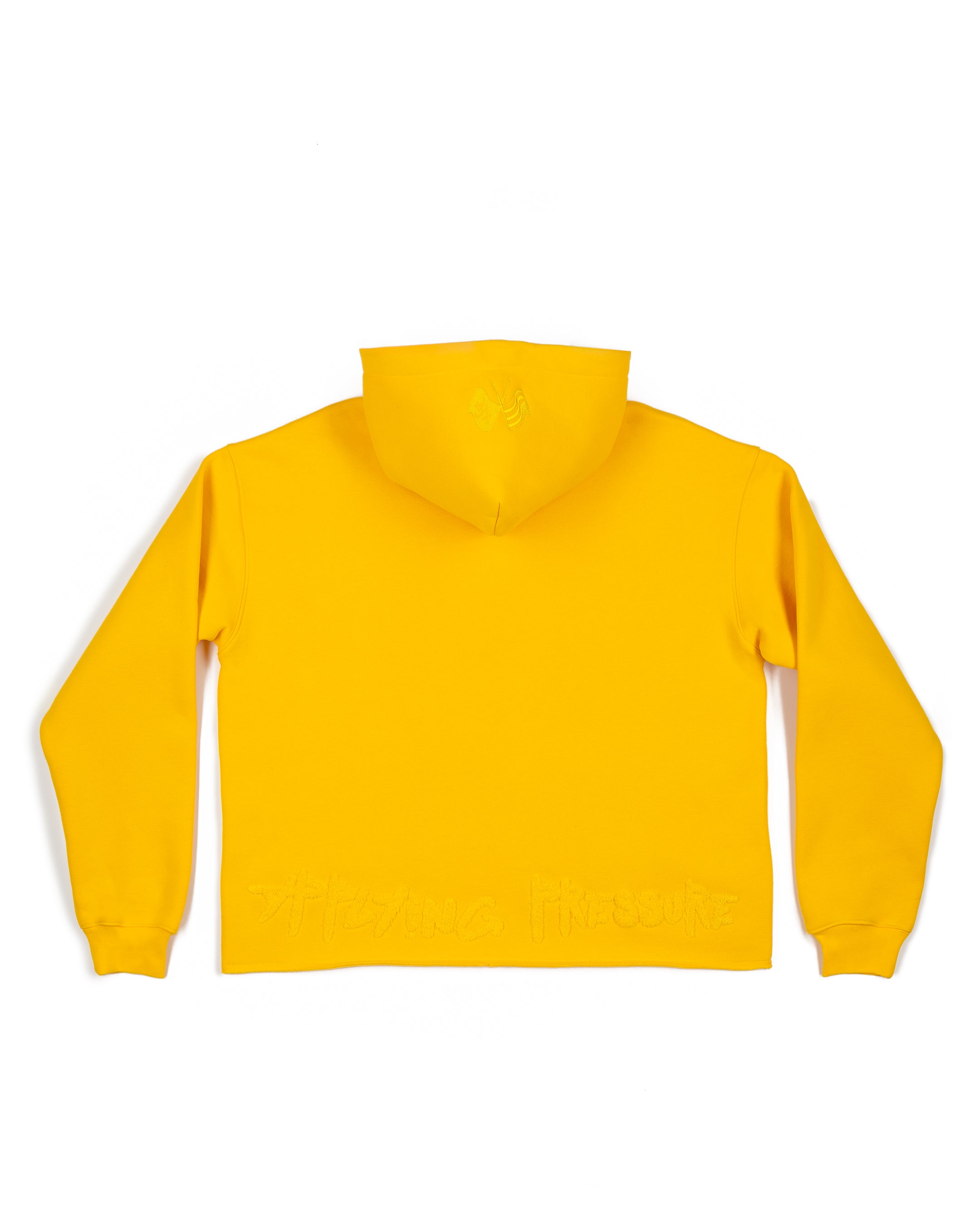 Taking Risks Towel Hoodie-Yellow