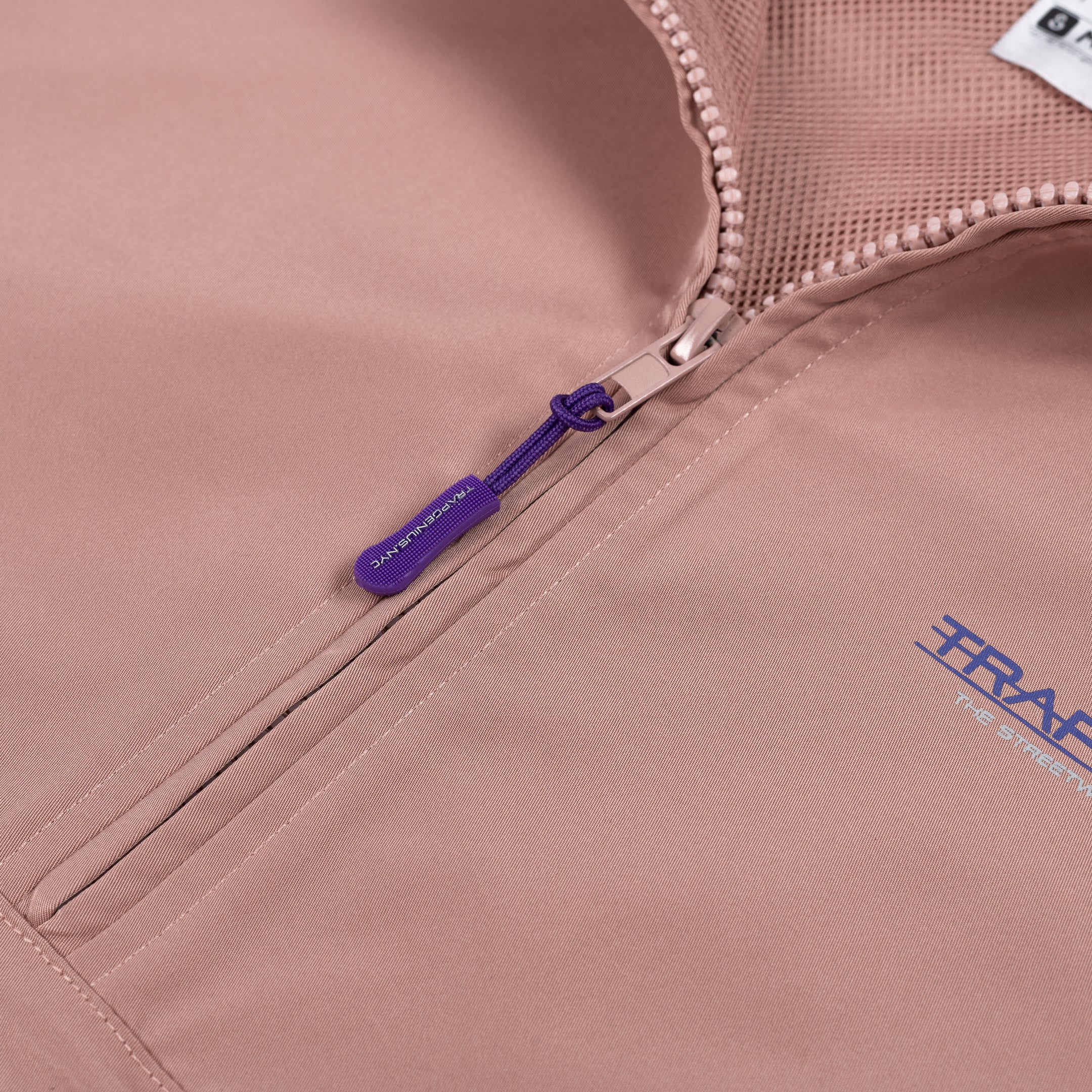 Men’s Mauve Trap Nylon Pullover Hoodie