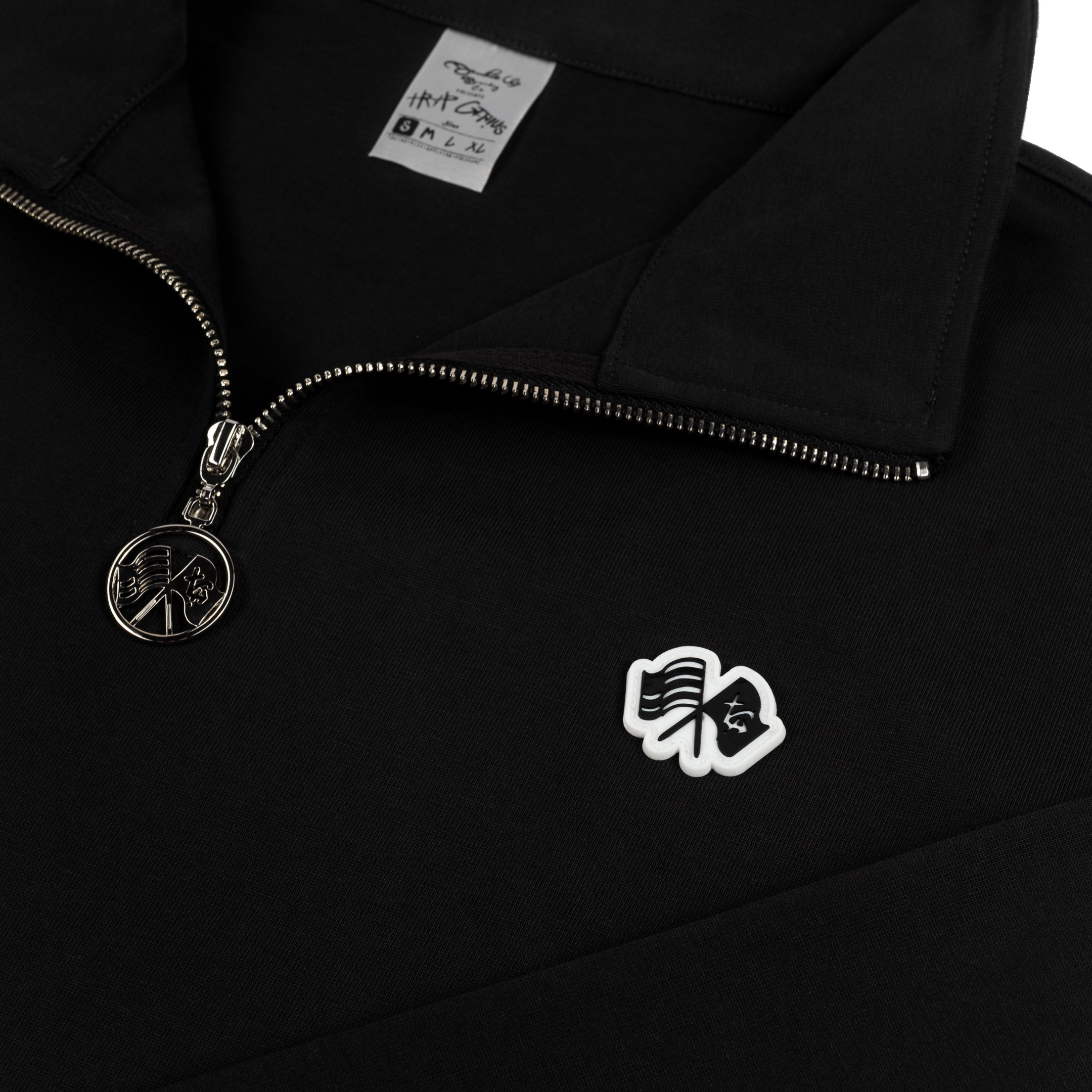 Trap Genius Flagship Series Quarter Zip Pullover Black