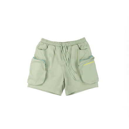 Mint Green Nylon Shorts