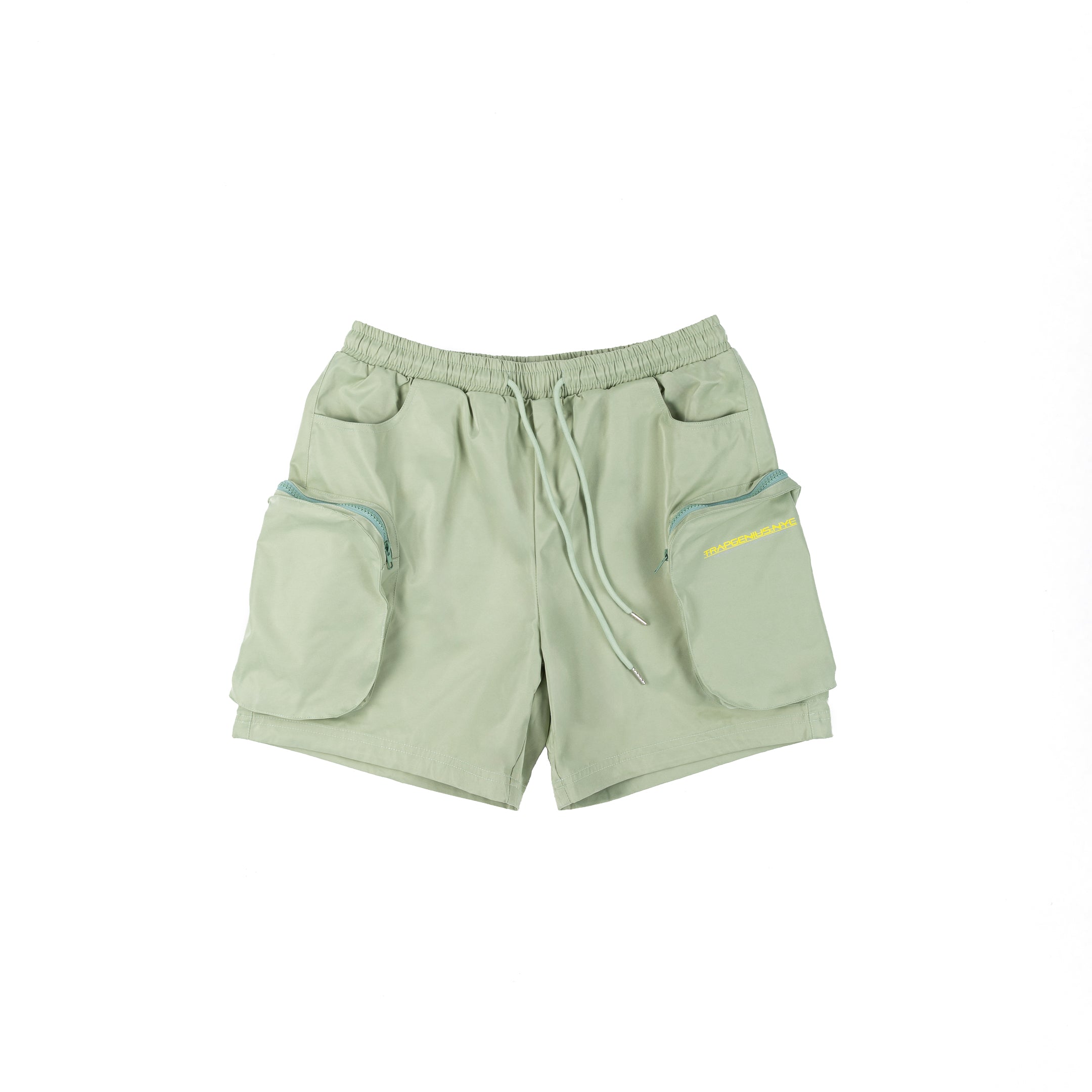 Mint Green Nylon Shorts