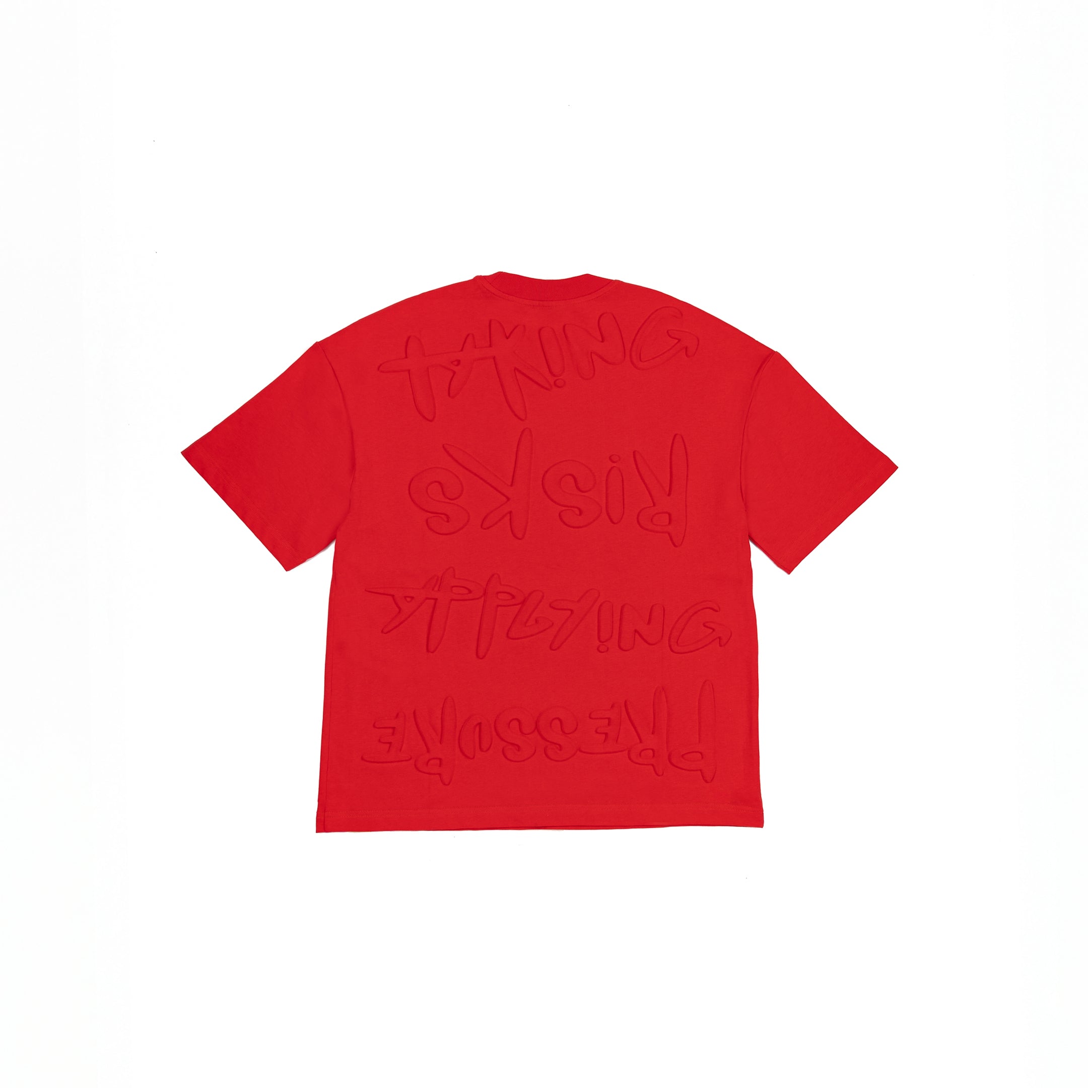 Taking Risks Embossed T Shirt