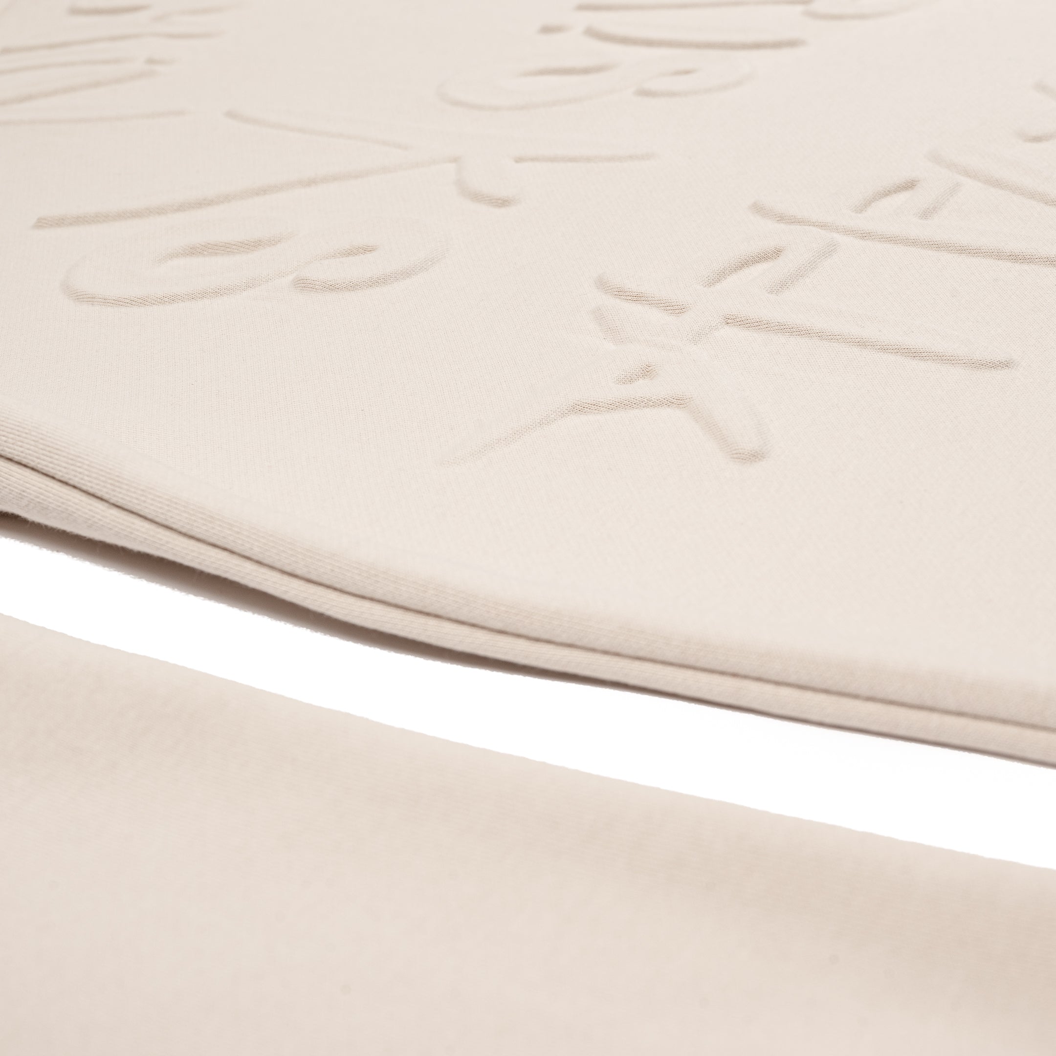 Taking Risks Embossed Crewneck-Sand