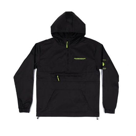 Black Trap Nylon Pullover Hoodie