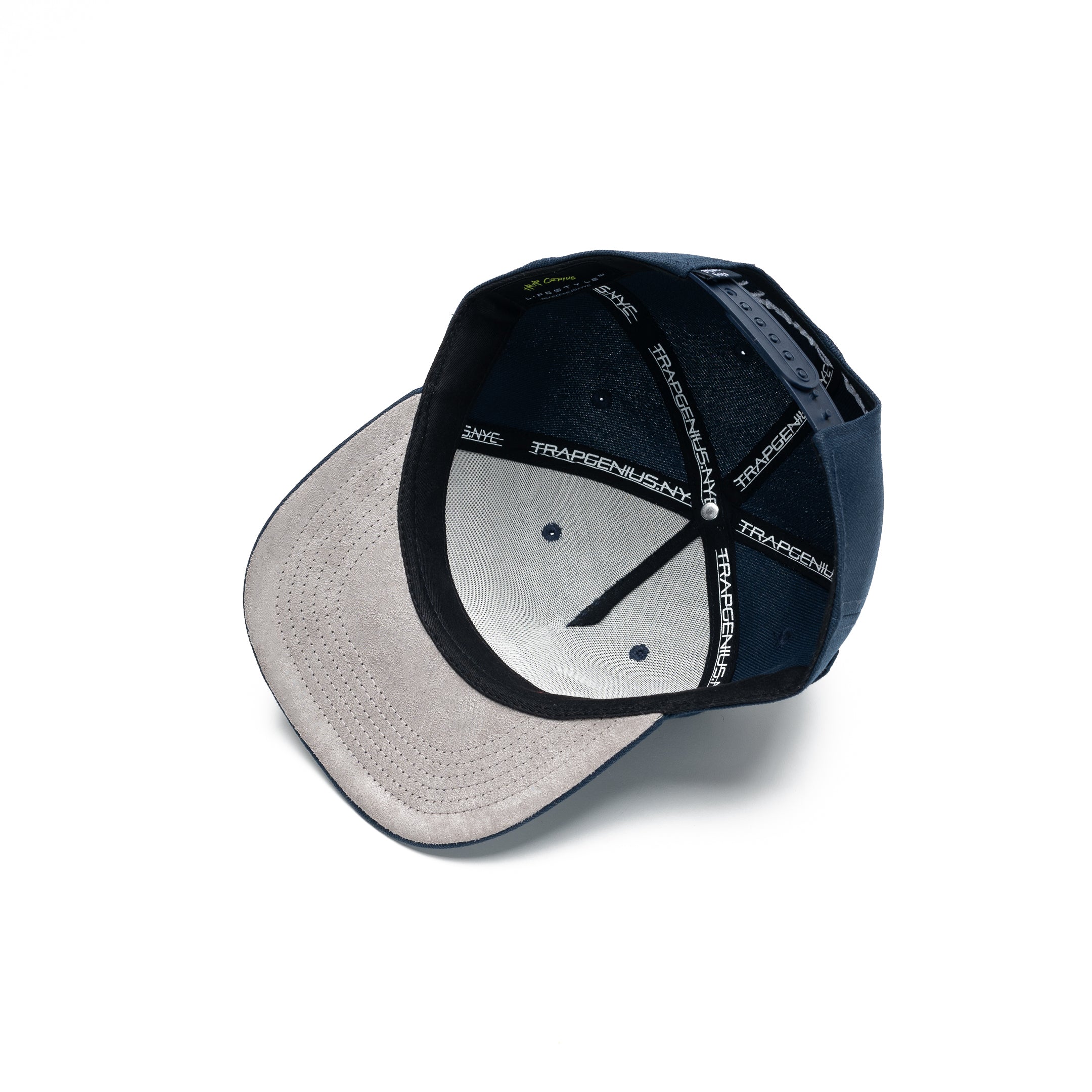 Trap Genius NYC Taking Risk Navy Yankee Snapback Hat