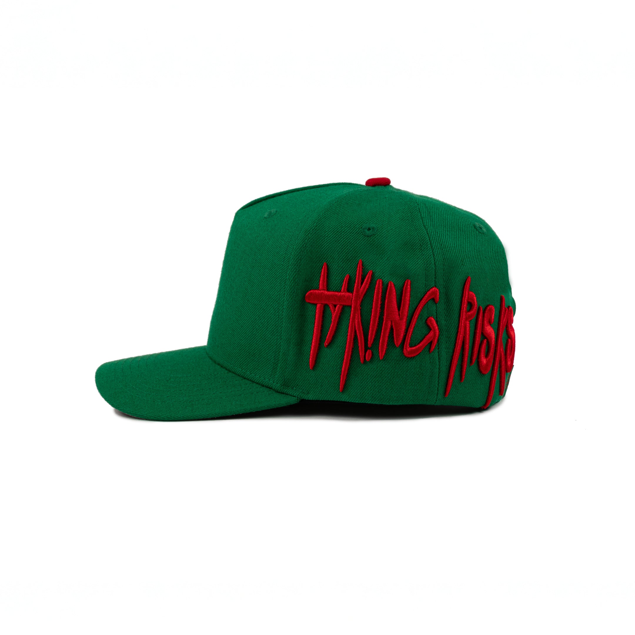 Big Taking Risks SnapBack Green/Red