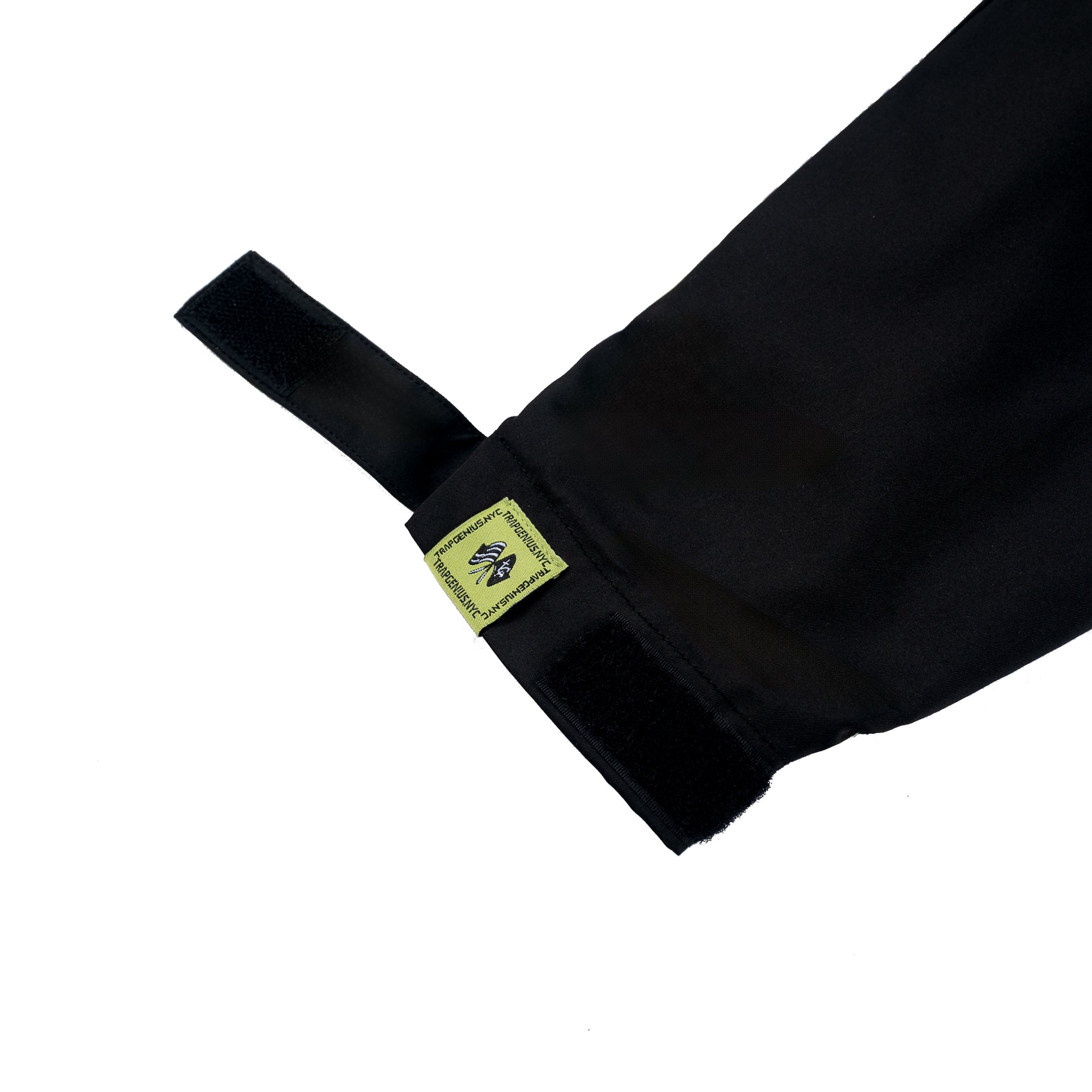 Trap Genius Nylon Pullover Hoodie Black