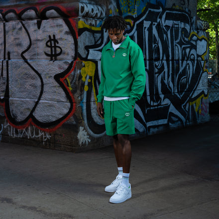 Trap Genius NYC Flag Shorts (Green)