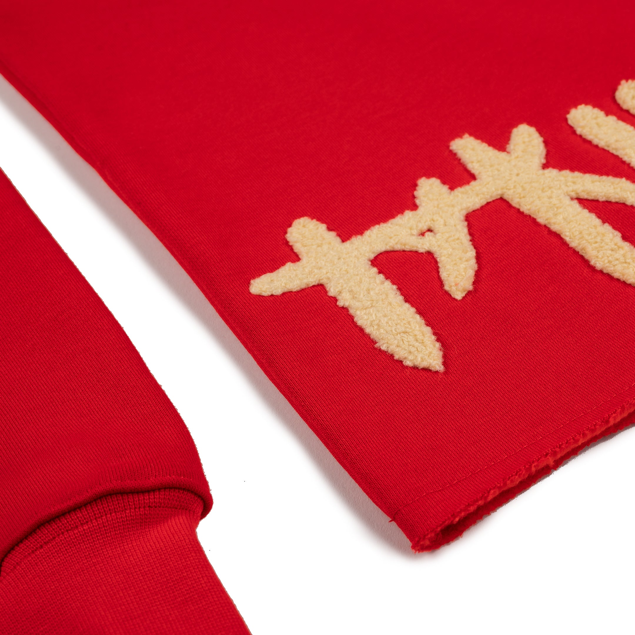 Taking Risks Towel Hoodie-Red
