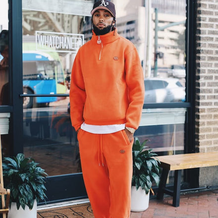 Men’s Trap Genius Sweatpants Mid-Weight - Orange