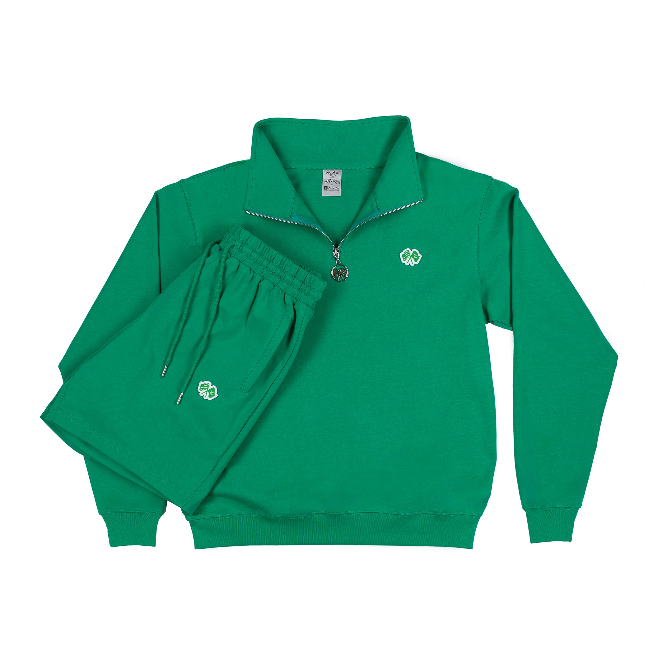 Trap Genius NYC Flag Quarter Zip Pullover (Green)