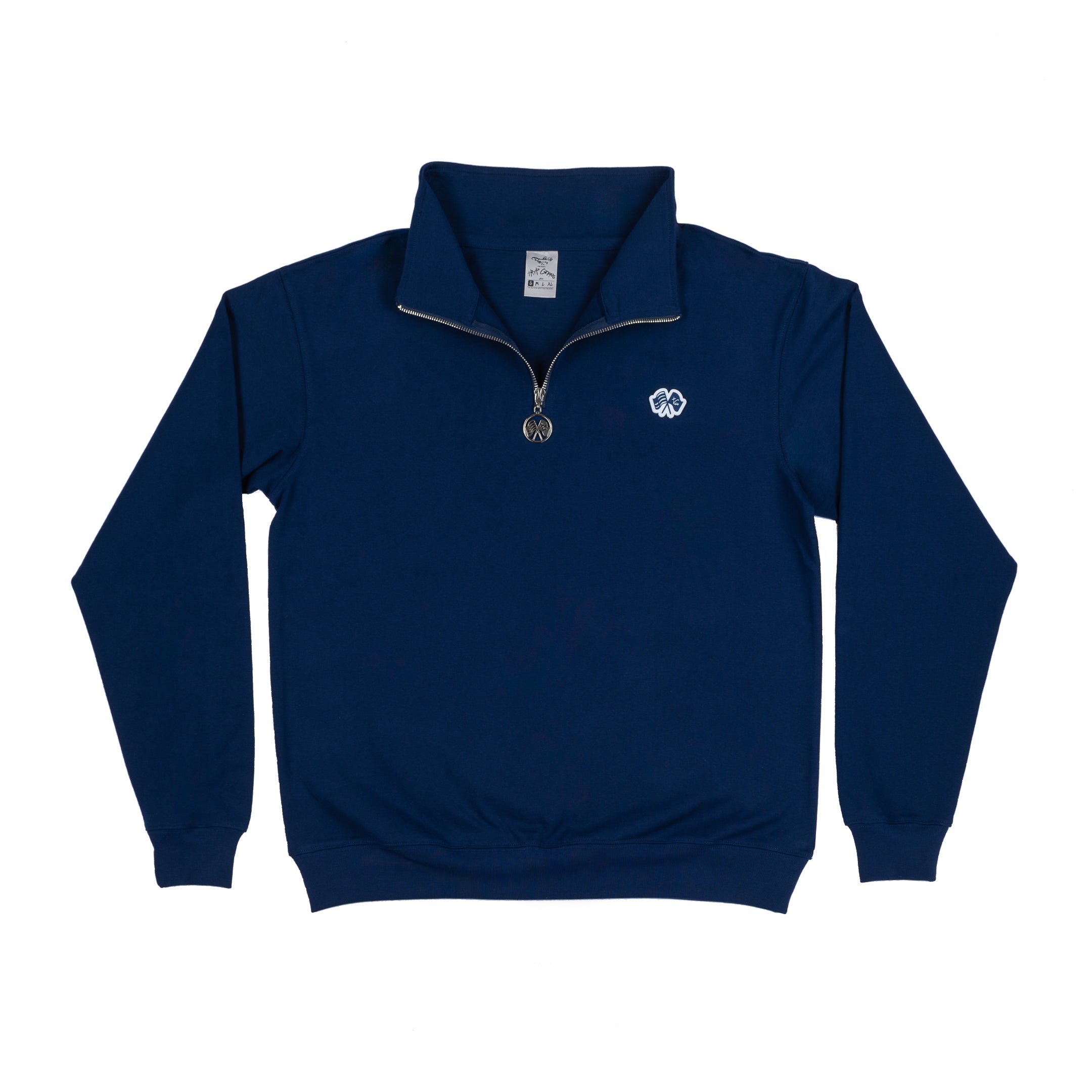 Men’s Trap Genius NYC Flag Quarter Zip Pullover (Blue)