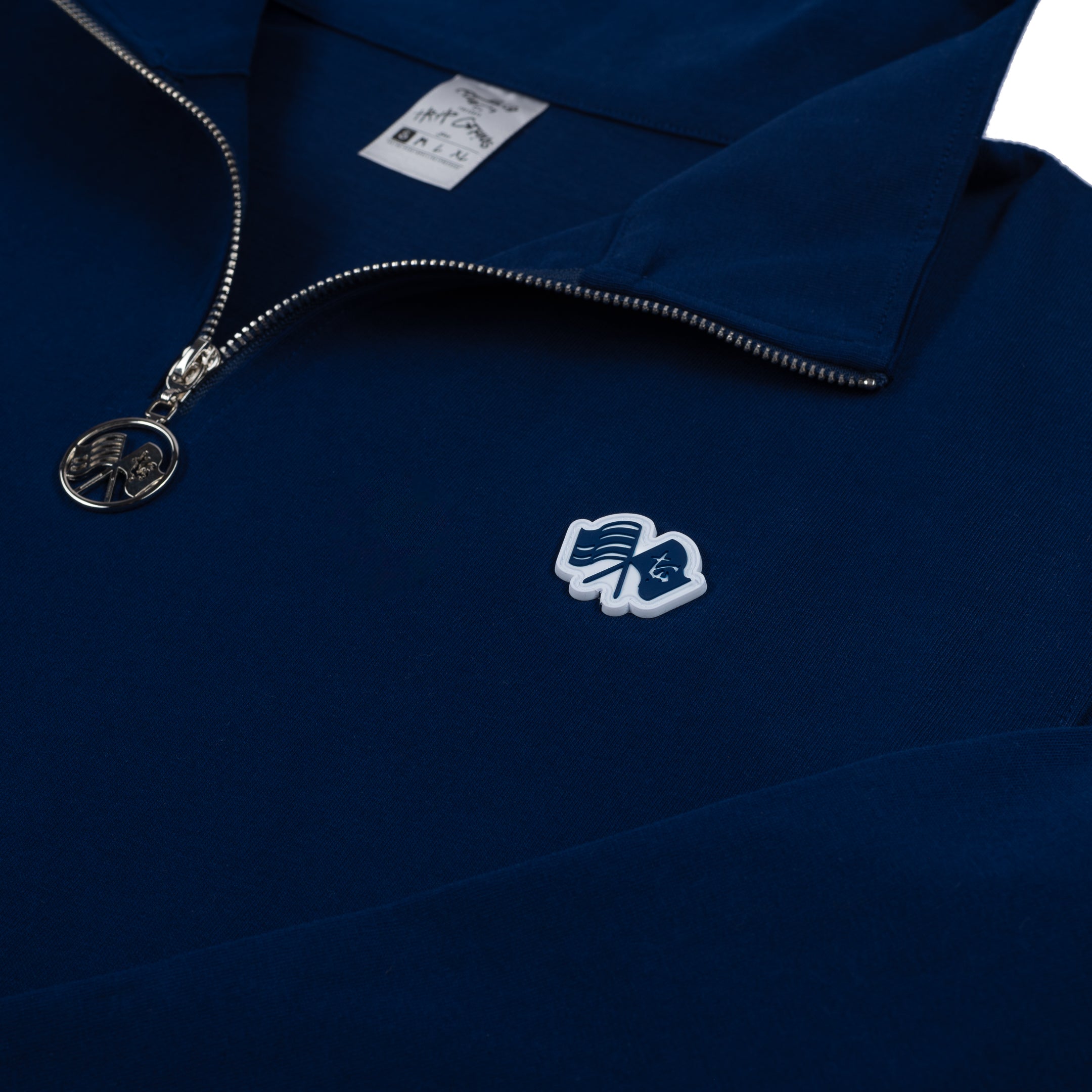 Men’s Trap Genius NYC Flag Quarter Zip Pullover (Blue)